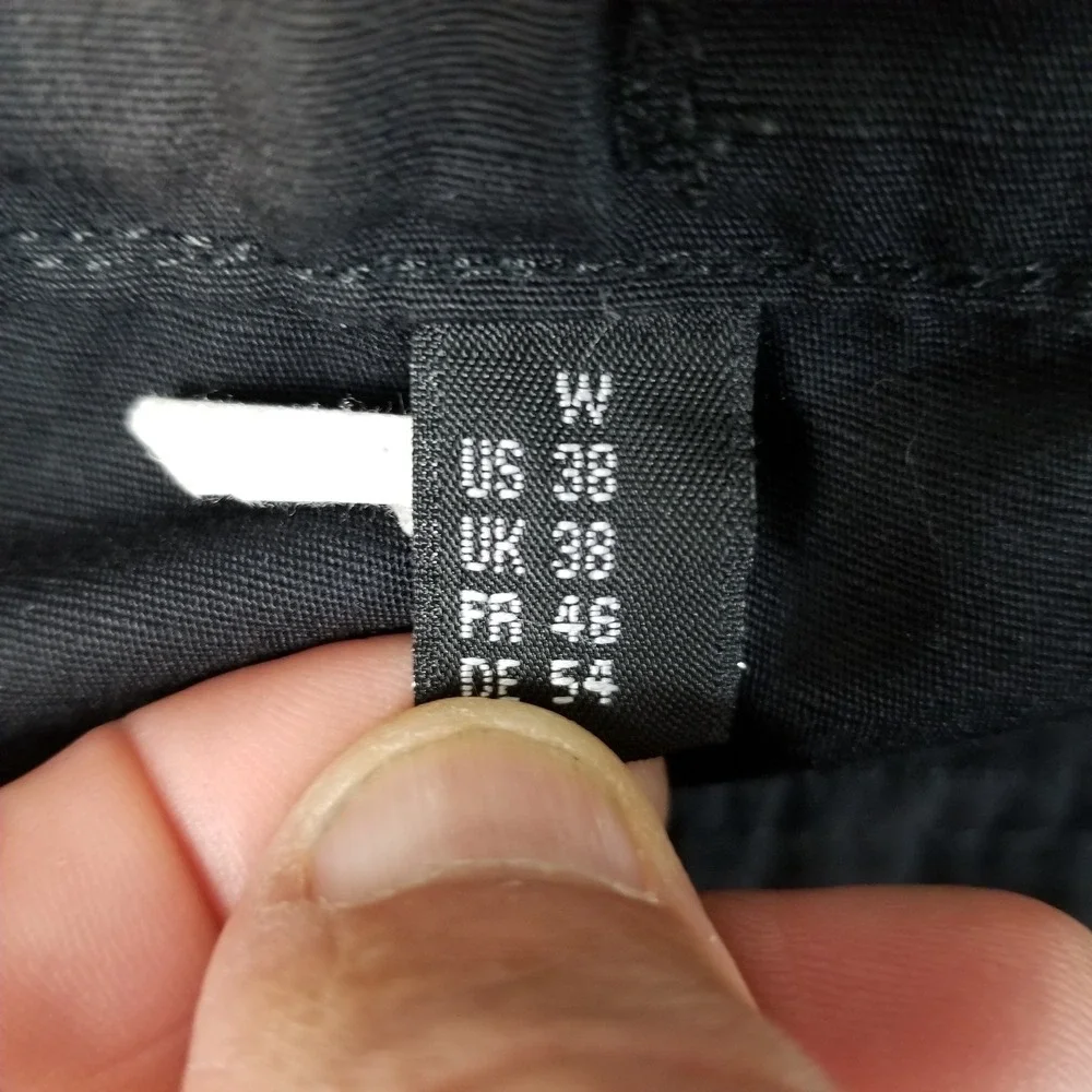 TRU-SPEC Cargo Shorts Men 38 Black Tactical Heavy Duty Canvas Stretch Waistband
